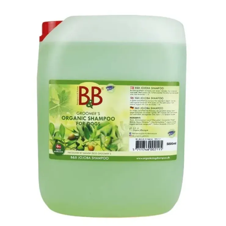B&B Jojoba shampoo | Økologisk hundeshampoo