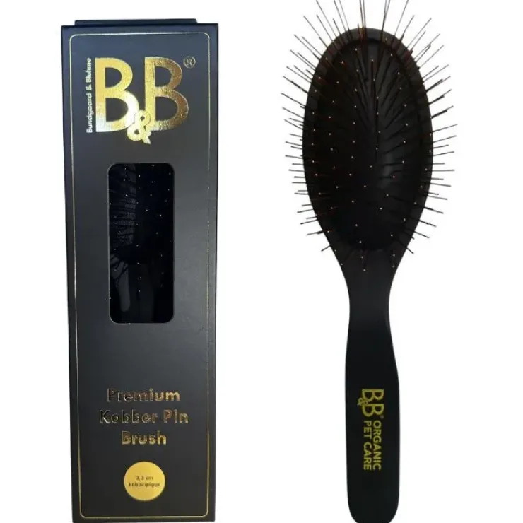 B&B Premium Kobber Pin Brush | 3,3 cm