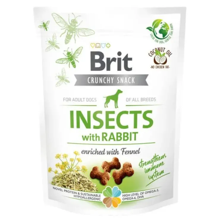Brit Crunchy Snack, Insects With Rabbit | 200g