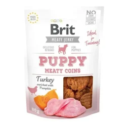 Brit Jerky Puppy Turkey Meaty Coins | 80g