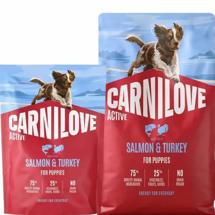 Carnilove Active Dog Salmon & Turkey, Puppy All Breeds | Tørfoder
