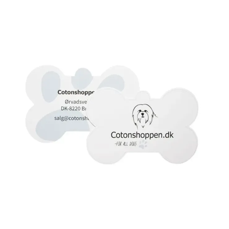 Cotonshoppens kødbensformet visitkort | 1 stk.