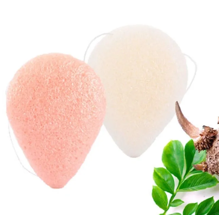 Dråbeformet Konjac svamp pet | 100% naturlig