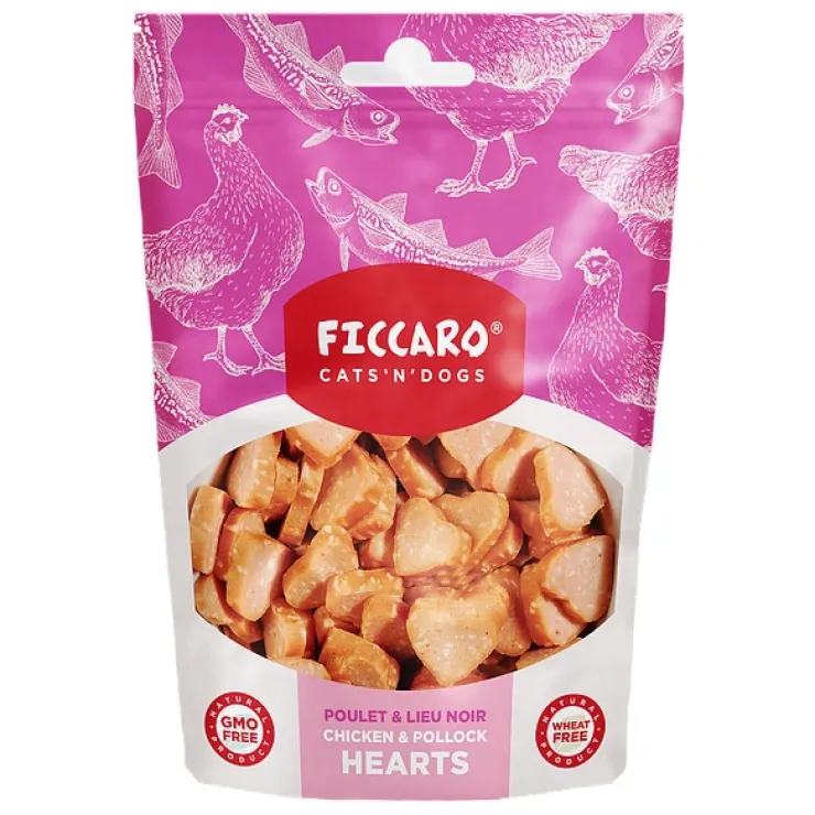Ficcaro Chicken & Pollock Hearts | 100g