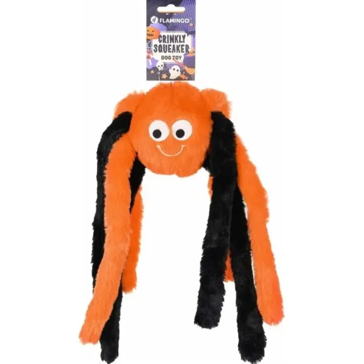 Flamingo Halloween hundelegetøj | Edderkop