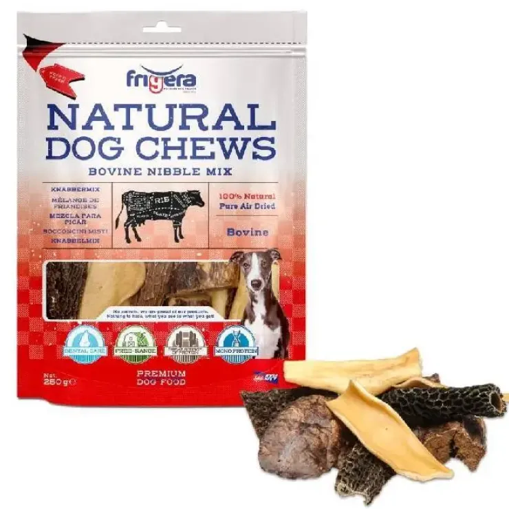 Frigera Natural Dog Chews Okse Nibble Mix | 250g