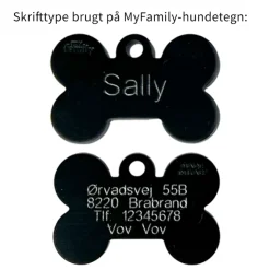 Hundetegn Kødben Med Gummikant | My Family