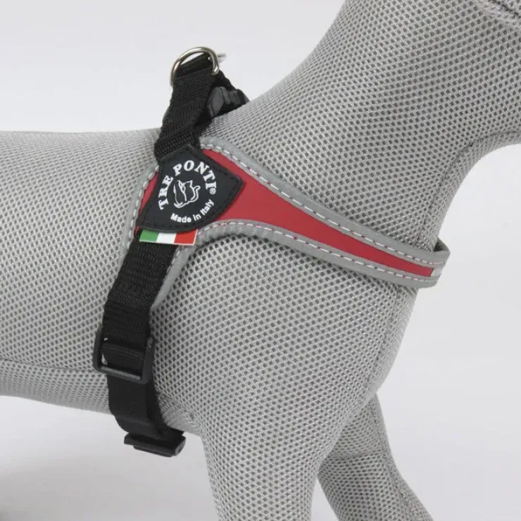 Justerbar Tre Ponti | hundesele m. refleks