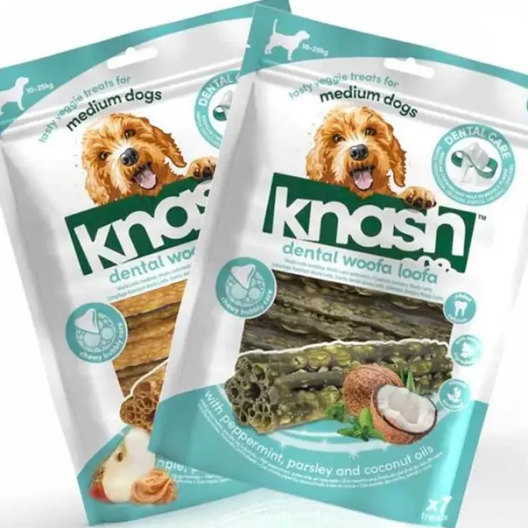 Knash Dental Woofa Loofa | Kokos eller Æble 7 stk