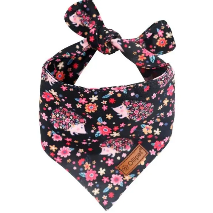 Ollipet City Lux Bandana | Cute Hedgehog | OUTLET