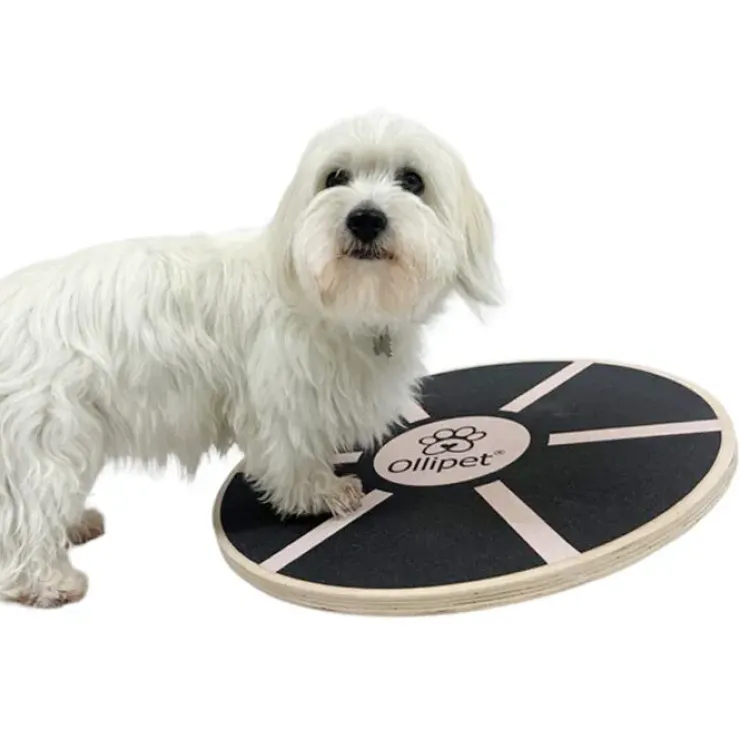 Ollipet DogFit Wood | Rundt Balancebræt