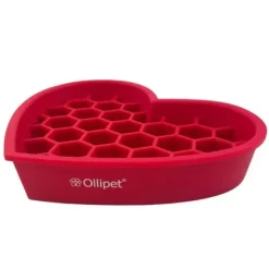 Ollipet hjerte slowfeeder slikkeskål | 22 cm