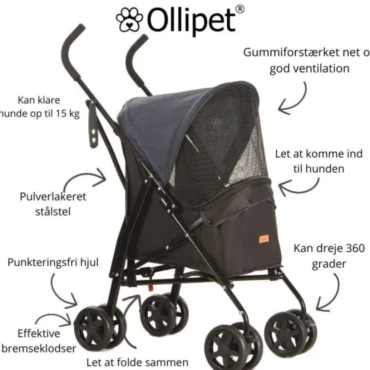Ollipet Hundeklapvogn Umbrello