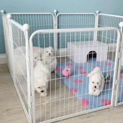Ollipet hvalpegård m. stokke og gulvbeskytter | 60cm. Høj