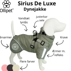 Ollipet Sirius DeLuxe Dynejakke