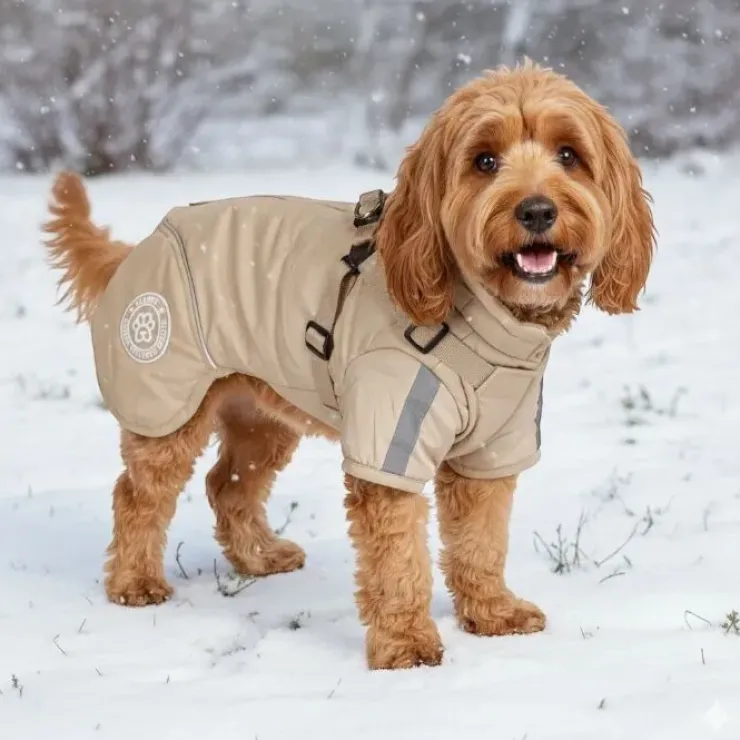 Ollipet Sirius DeLuxe Dynejakke Sand | OUTLET