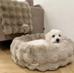 Ollipet Soft Wave Luksus Donutseng | Khaki