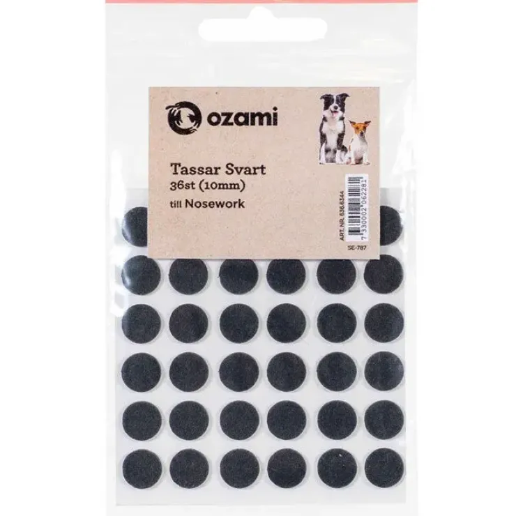 Ozami Nosework Tassar Svart 36 stk.
