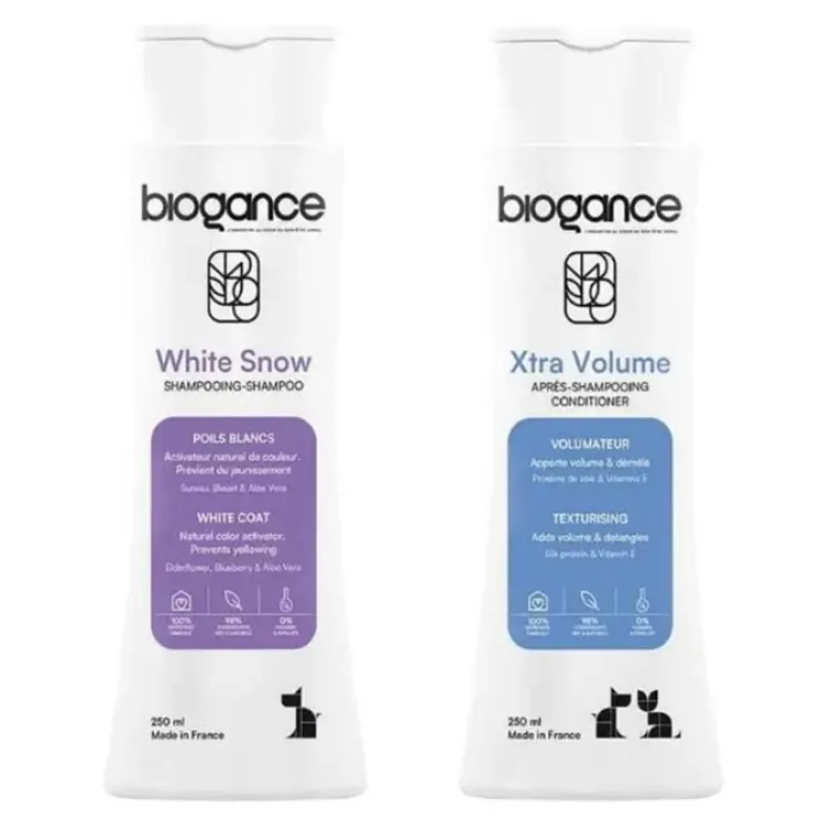 Pakketilbud | Biogance White Snow shampoo og Conditioner sæt