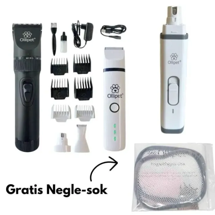 Pakketilbud | Ollipet Luksus Hundetrimmepakke | GRATIS negleklippersok