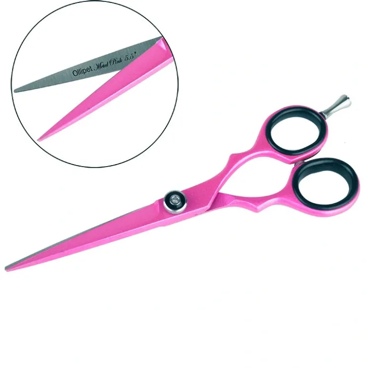 Pakketilbud | Ollipet Metal Pink saksesæt 5,5"