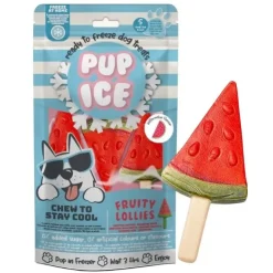Pup Ice Frugt hundeis | Vandmelon 3 stk.