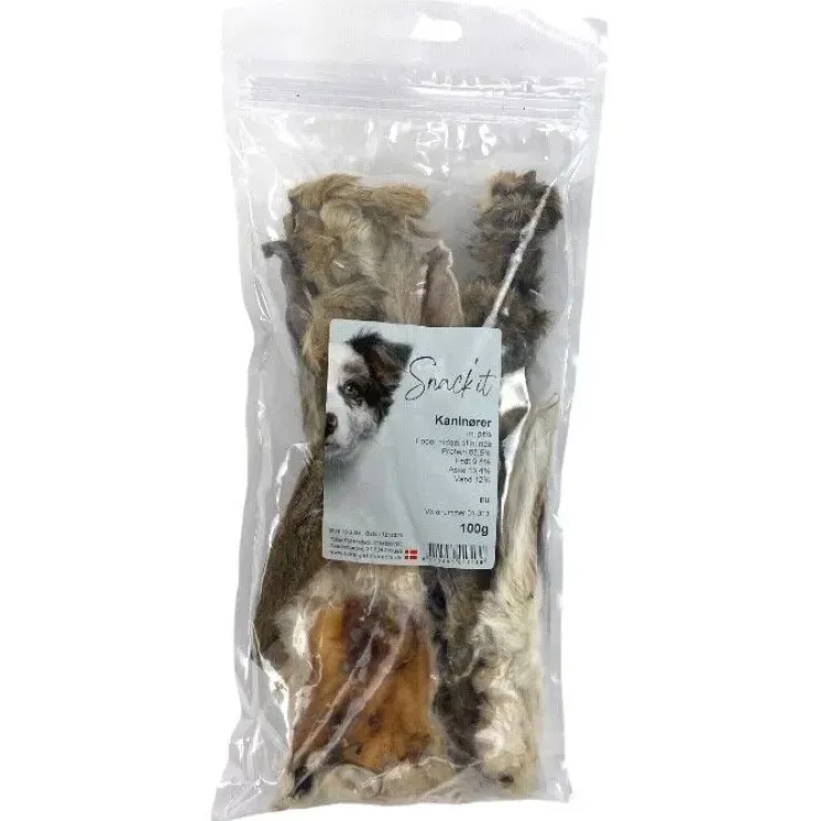 Snack'it Kaninører Med Pels 1kg | Storkøb