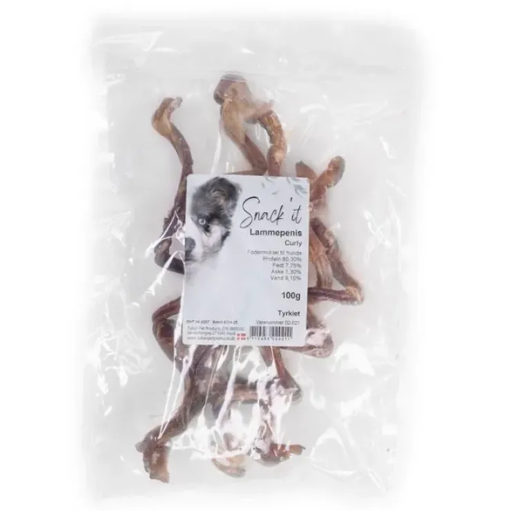 Snack'it Lammepenis Curly | 100g