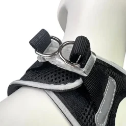 Step-in hundesele med LED-lys