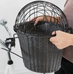Trixie Hundecykelkurv | SafeRide Antracite