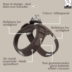 TrueLove Letvægt Step in sele | Mokka