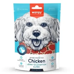 Wanpy Chicken Jerky & Codfish Sushi | 100g