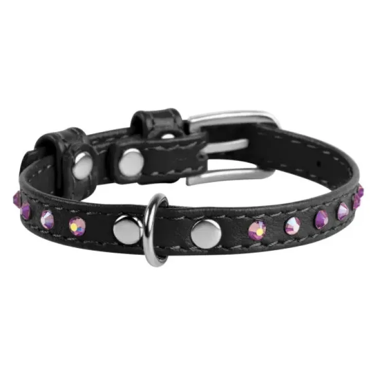 WauDog Glamour Halsbånd m. Sten | OUTLET