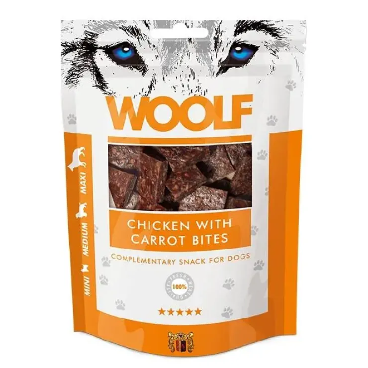 WOOLF Chicken With Carrots Bites | 100g
