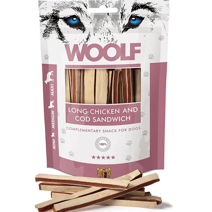 WOOLF Long Chicken and Cod sandwich | 100g