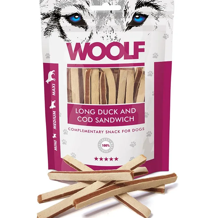 WOOLF Long Duck and Cod sandwich | 100g