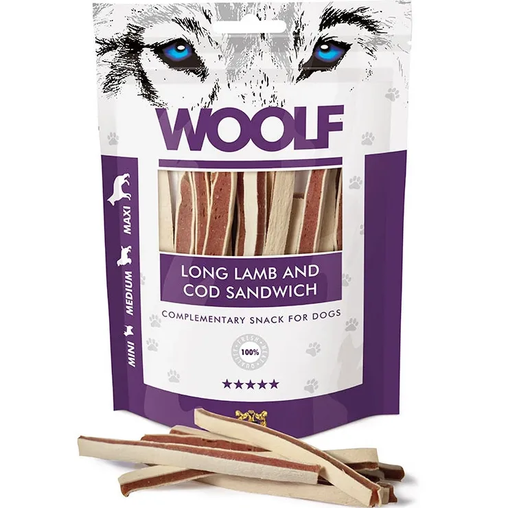 WOOLF Long Lamb and Cod Sandwich | 100 gram