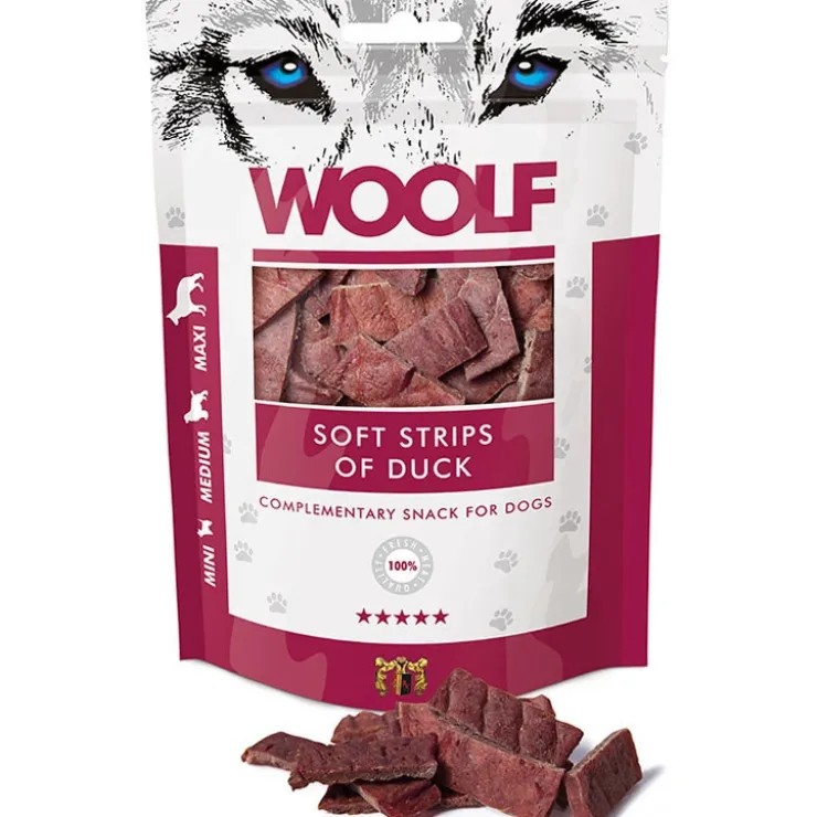 WOOLF Soft Strips of Duck, 100g